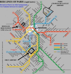 Plano del metro de París