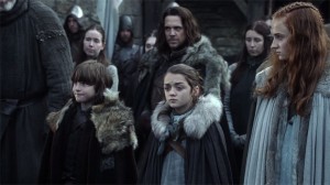 Bran, Arya y Sansa