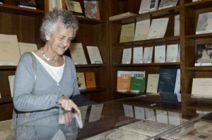 Roser Capdevila en la Biblioteca de Catalunya