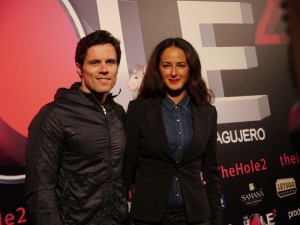 Mónica Estarreado y Octavi Pujades en el estreno de 'The Hole 2'.