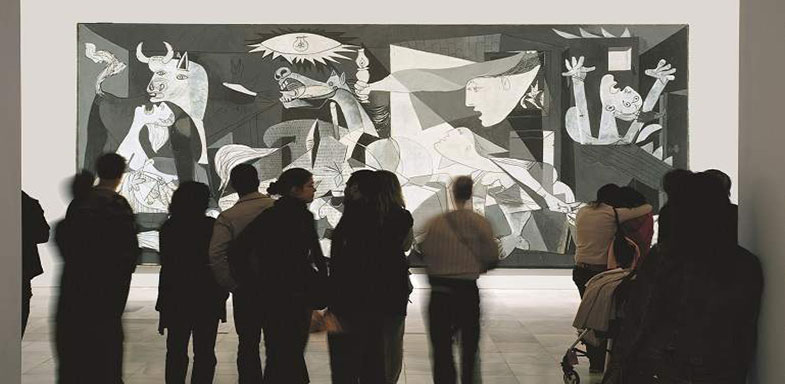 El Cuadro de el Guernica en el Museo Reina Sofia de Madrid