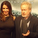 El director Ridley Scott y su esposa
