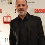 Javier Gutiérrez posando en los Premios del Festival de Series MIM 2014