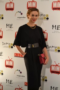 La actriz Marta Hazas posando para el photocall en los Premios del Festival de Series MIM 2014