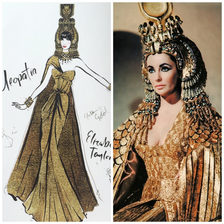 Elizabeth Taylor con diseño de Renié Conley en 'Cleopatra' (1963) - Cultura  Joven