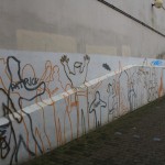 Grafiti con las siluetas de los vecinos de Peckham