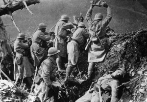 Soldados franceses en Verdún, 1916
