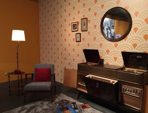 Radio en salón de casa