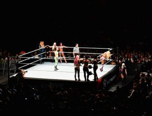 El combate entre las divas de la WWE