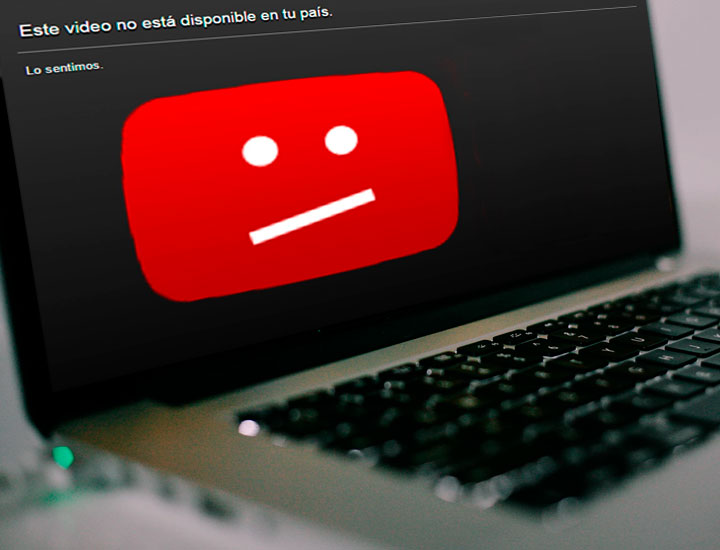 Vídeo bloqueado en el país, YouTube