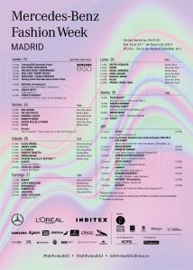 Calendario MBFWM enero 2019