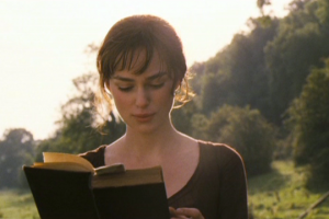 Elizabeth Bennet leyendo