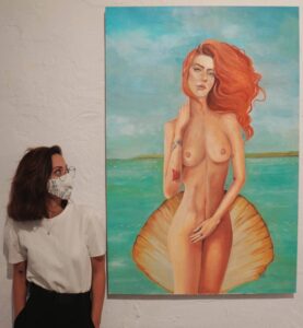 Celia Gallego junto a Venus