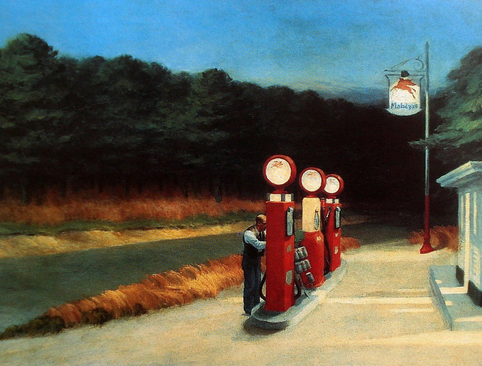 GAS STATION 1940 EDWARD HOPPER