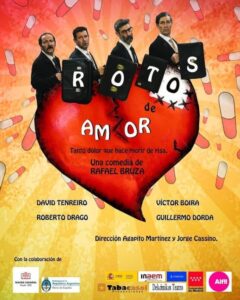 Cartel de 'Rotos de amor' en Teatro Alfil