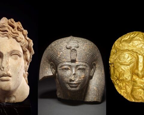 Tres piezas arqueológicas exposición "La imagen humana"