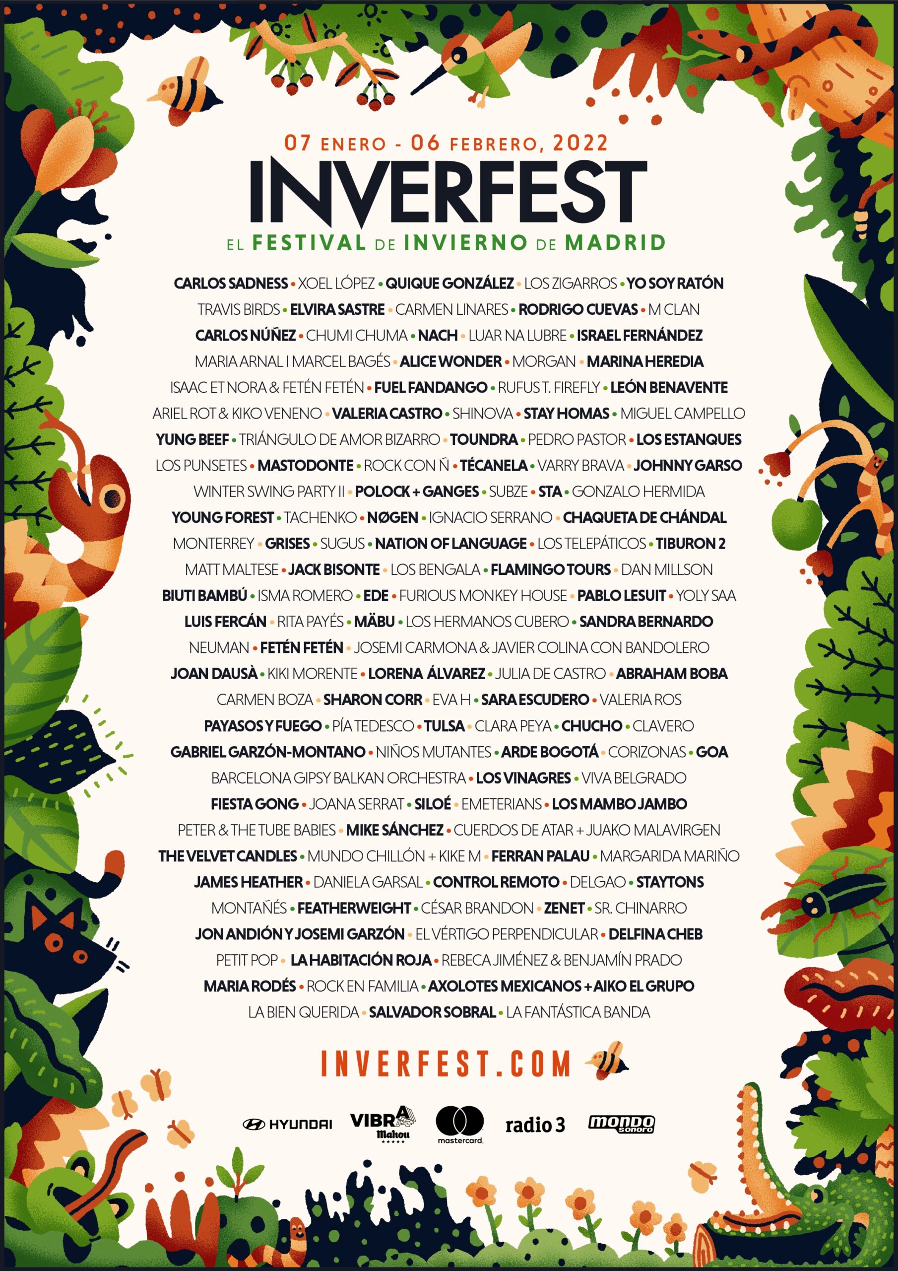Cartel del Inverfest, del 6 de enero al 7 de febrero en Madrid