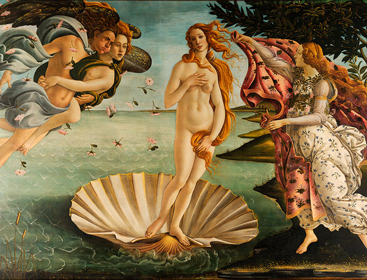 'El nacimiento de Venus' de Boticelli