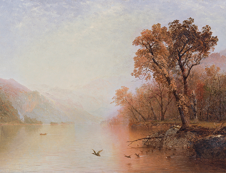 John Frederick Kensett, Lake George, hacia 1860. 