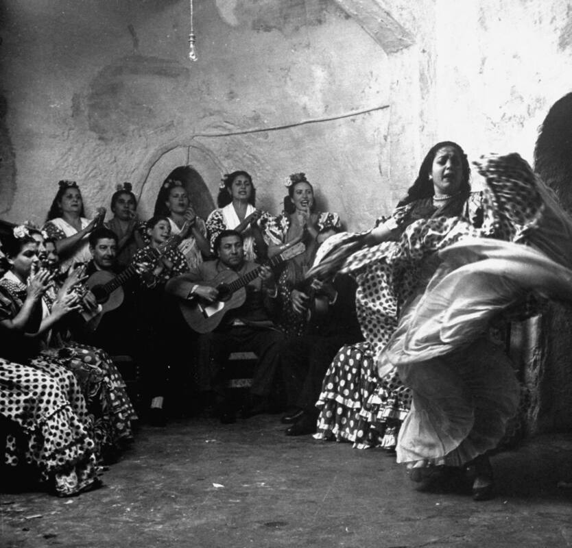 Fiesta flamenca en Granada, 1949 © Dmitri Kessel para Life Magazine