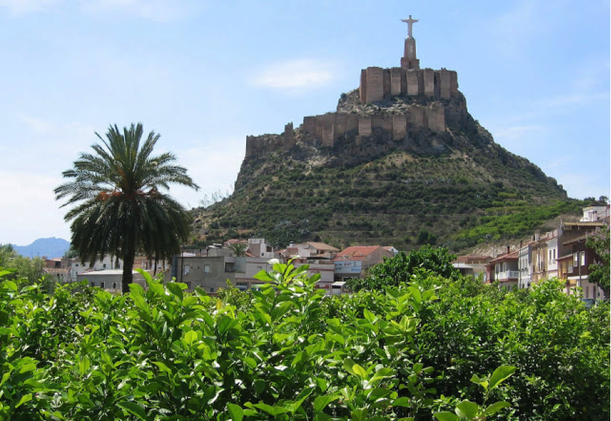 Vistas de la Huerta de Murcia y el Cristo de Monteagudo
