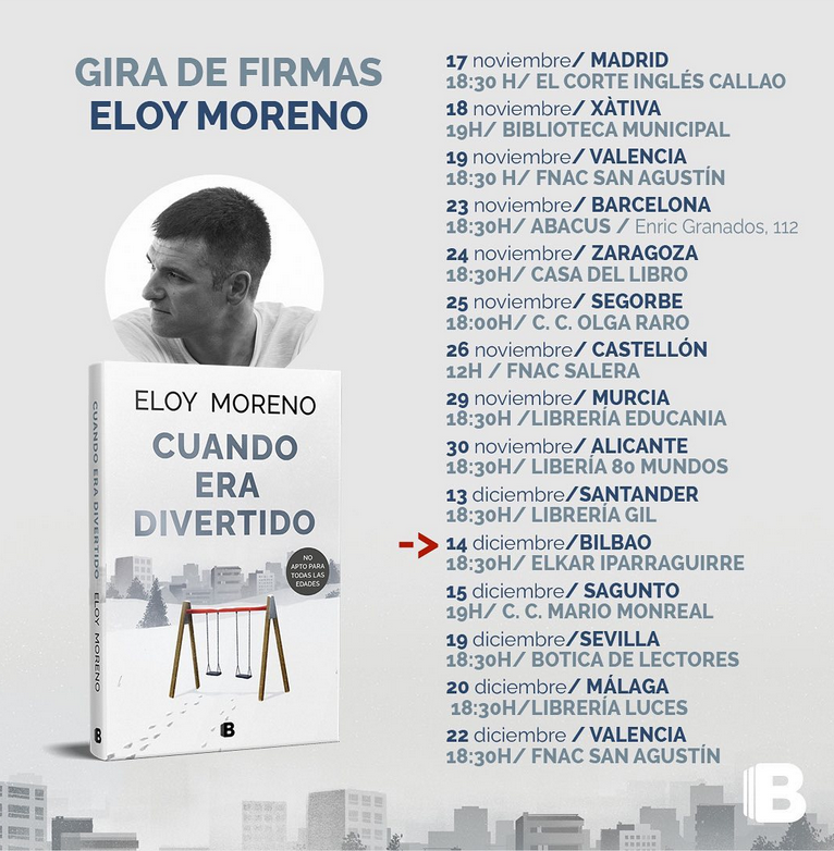 Lista firmas de libros de Eloy Moreno