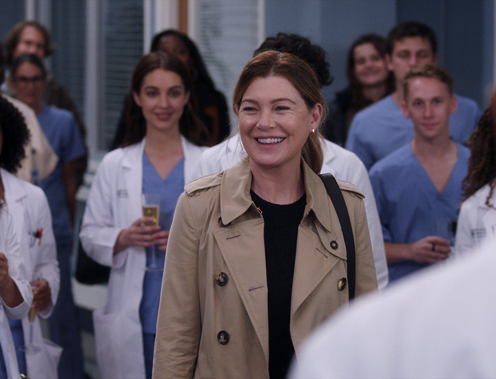 Meredith Grey durante el episodio