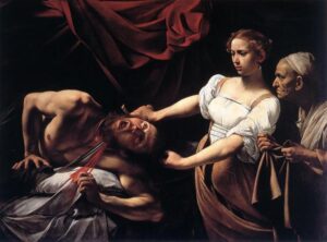 Obra pictórica 'Judit y Holofernes', de Caravaggio.