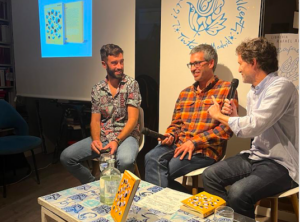 Gurrutxaga e Izagirre en la presentación del 'Subcampeón' en la librería Alberti el pasado 18 de noviembre