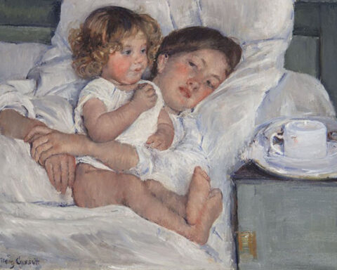 Mary Cassatt - Desayuno en la cama (1897)