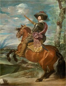 'Gaspar de Guzmán, conde-duque de Olivares, a caballo' de Velázquez en el Museo Nacional del Prado.