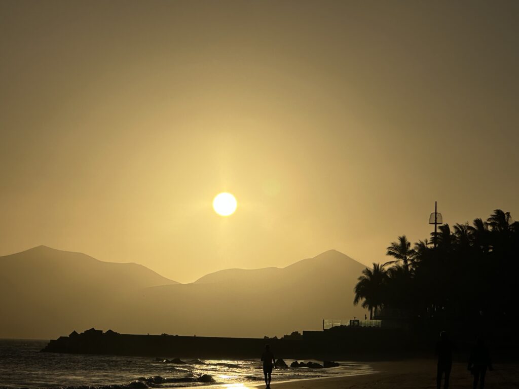 Puesta de sol en Lanzarote