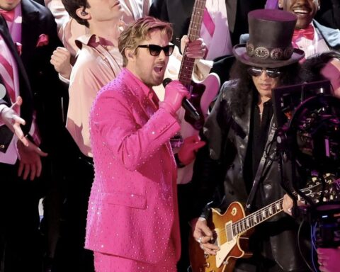 Ryan Gosling y Slash en I'm just Ken en los Osca