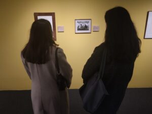 Visitantes a la exposición
