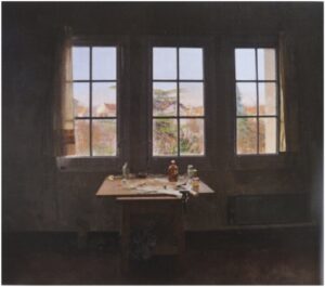 Atardecer en el estudio (1975), Isabel Quintanilla