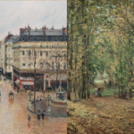 Rue Saint Honoré por la tarde. Efecto de Lluvia / El bosque de Marly de Camille Pissarro