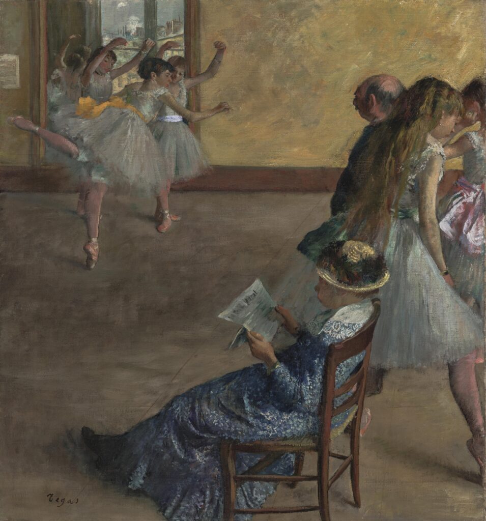 La clase de ballet, de Degas
