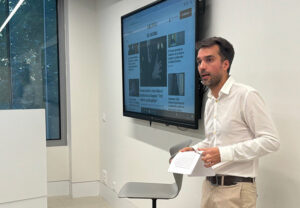 Alberto Ojeda, director de El Cultural, en la inauguración del Máster de Periodismo Cultural