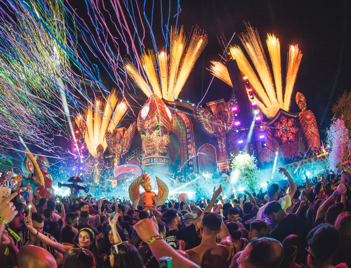 elrow Town Festival 2025 escenario Hallucinarium. Cortesía de elrow festival.
