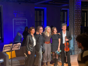 Momento de la presentación de Nazarena en Fundación Telefónica. Fuente: Propia