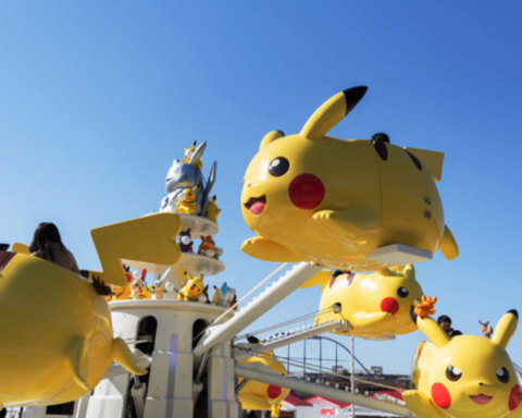 Los Pikachus del PokéPark de Kanto, Japón, inaugurado por el trigésimo aniversario de Pokémon