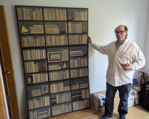Antonio Tamayo en su estudio