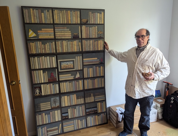 Antonio Tamayo en su estudio