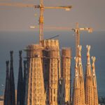 La Sagrada Familia en obras.